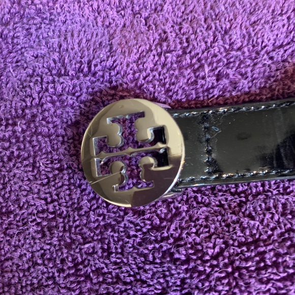 Tory Burch Black Patent Leather Belt sz S main image 4